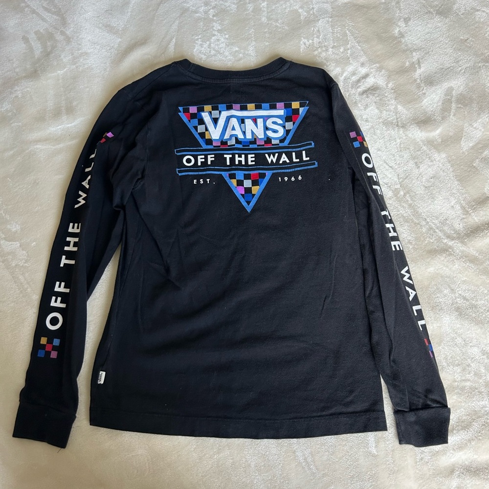 Vans Black Long Sleeve Shirt